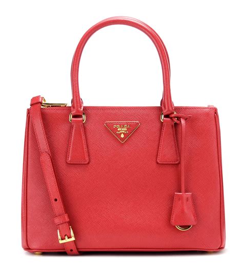 prada handbags red and black|Prada saffiano red bag.